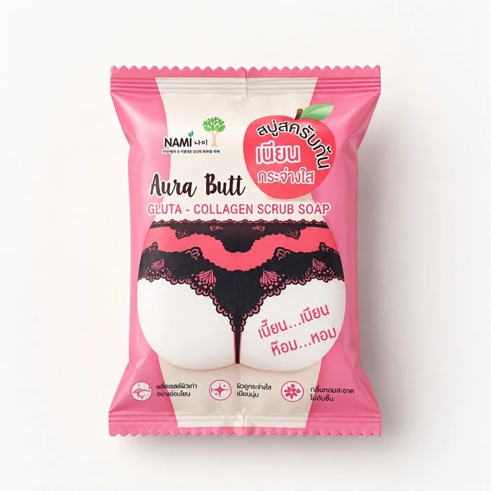 NAMI Aura Butt Gluta-Collagen Scrub Soap