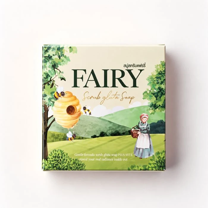 FAIRY Scrub Gluta Soap with Vitamin E