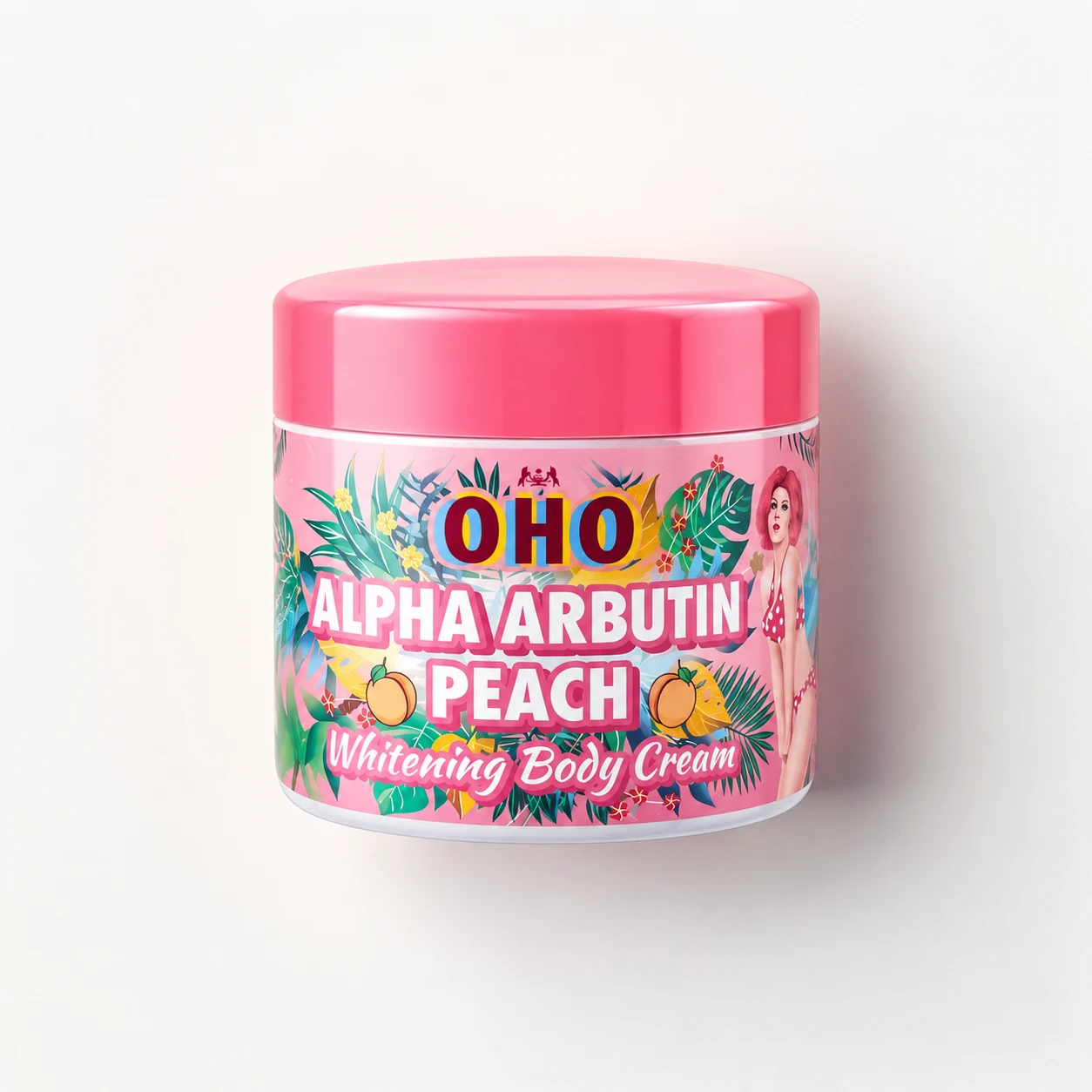 OHO Alpha Arbutin Peach Whitening Body Cream
