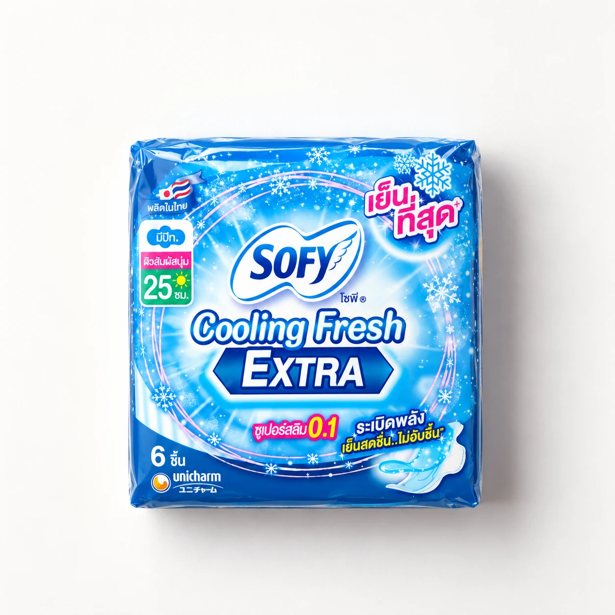 Sofy Cooling Fresh EXTRA Sanitary Pads – 25 cm / 6 Pads