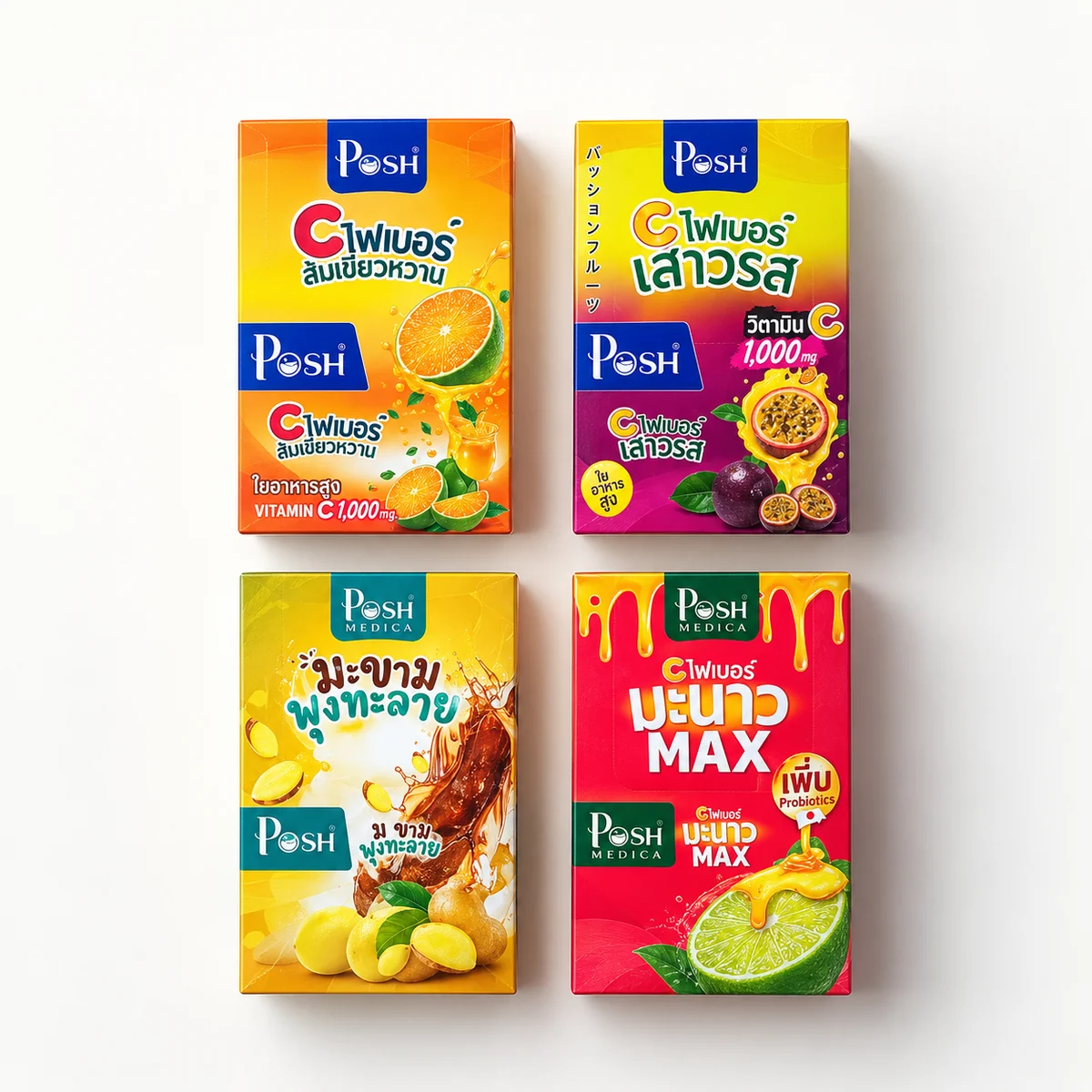 Posh Vitamin C & Fiber Drink Collection