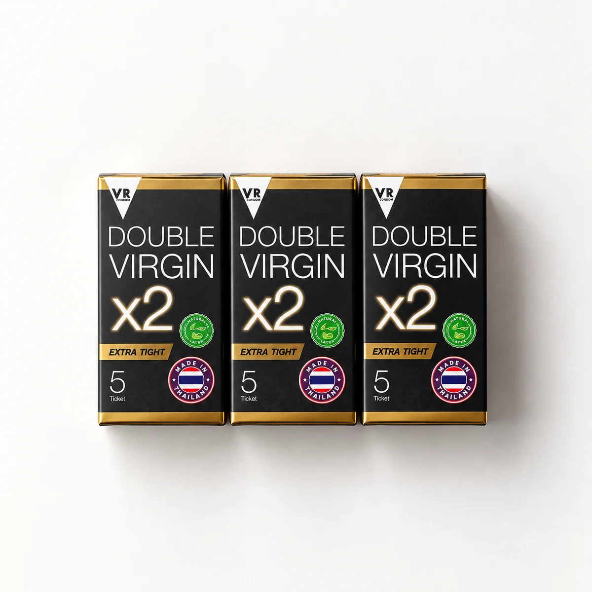 VR Condom Double Virgin X2 Extra Tight – 5 pcs