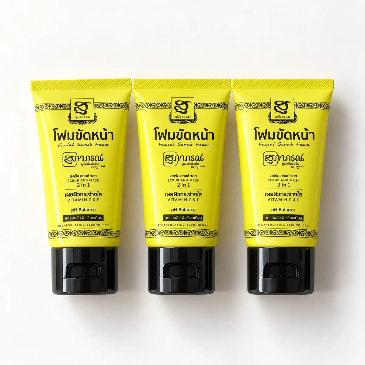 Supaporn Facial Scrub Foam 2 in 1 – Vitamin C & E