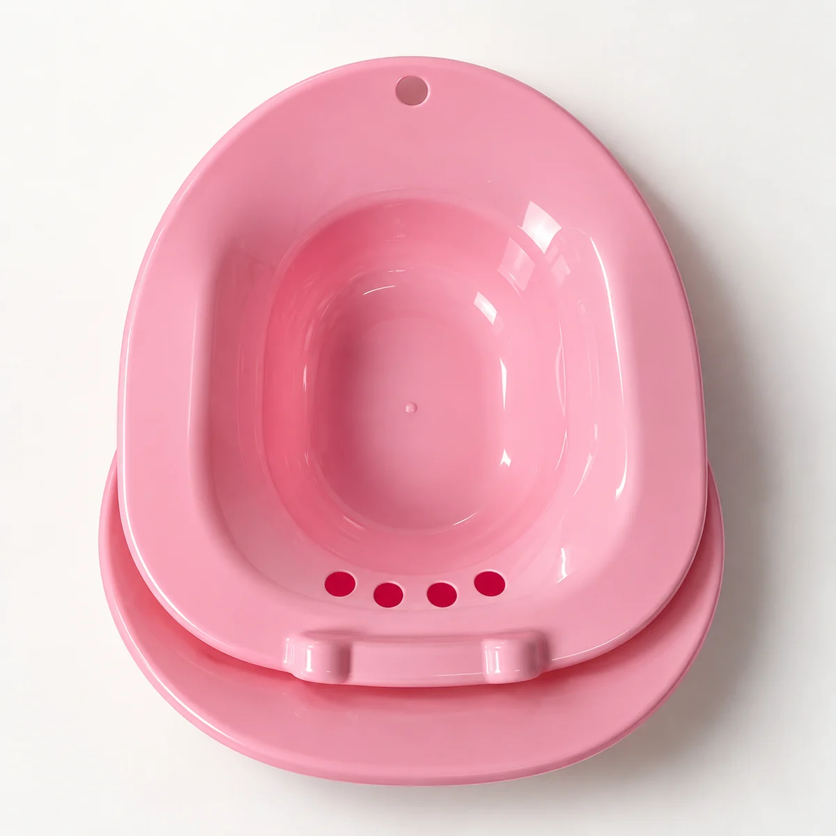 Portable Pink Sitz Bath Basin